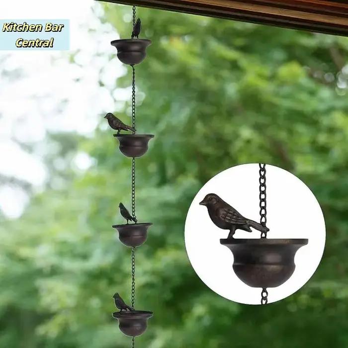 【Rain Catche – Outil de récupération d'eau de pluie en métal 60/80/100/240 cm
