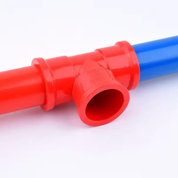 Longueur 50 cm O.D 20 ~ 50mm tuyau en PVC rouge maison bricolage système d'irrigation de jardin Aquarium raccords d'aquarium connecteur de Tube d'alimentation en eau
