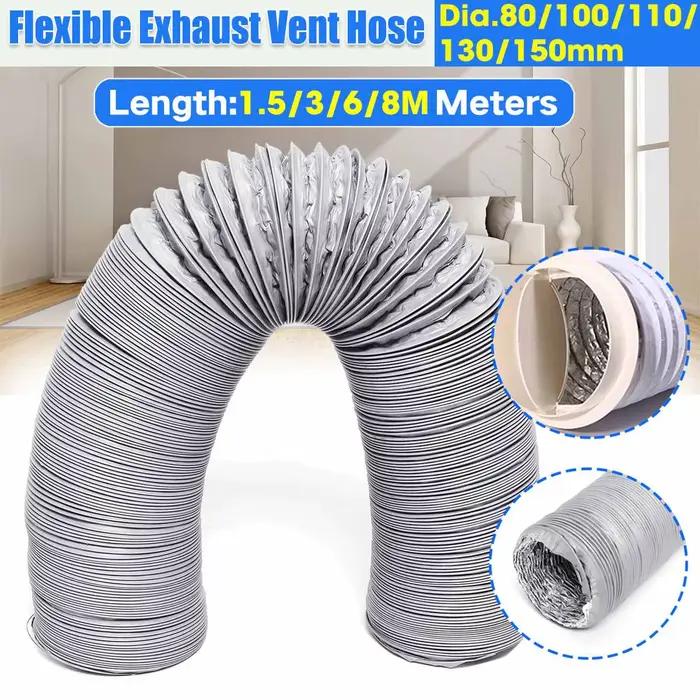80mm/100mm/110mm/130mm/150mm climatiseur Portable tuyau de ventilation d'échappement Flexible