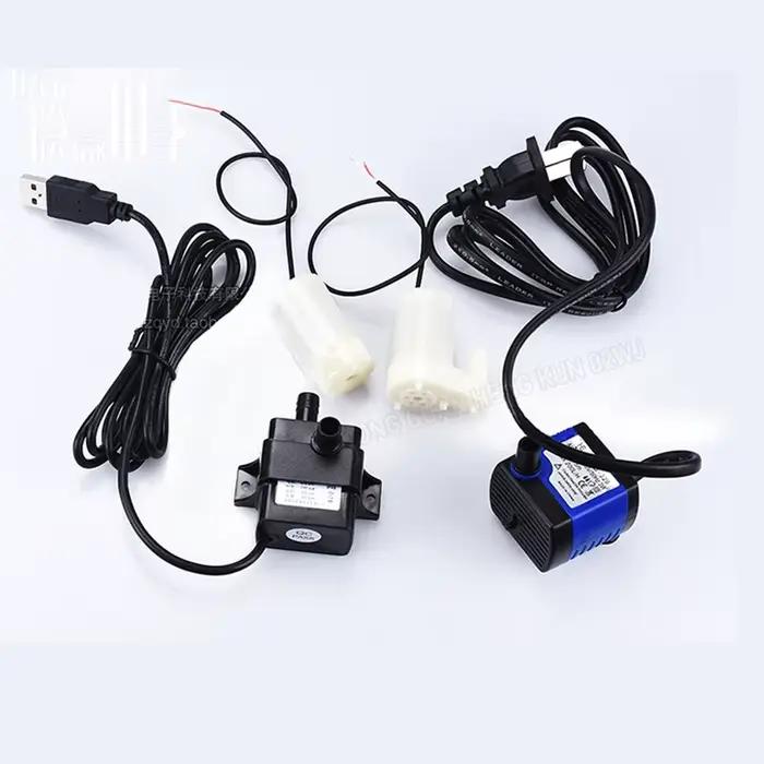 Pompe à eau submersible USB ultra silencieuse 80-200L/H pour aquarium