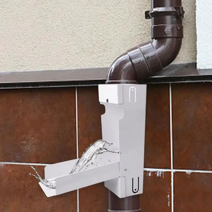 Système de récupération d'eau de pluie écologique en métal avec déviateur
