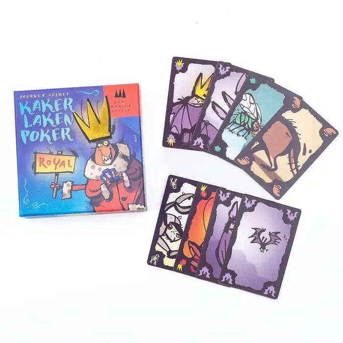 Kaker Laken Royal Game de cartes - Poker Night Essential Devir-game Moth Cheate Board Deck pour un plaisir ultime