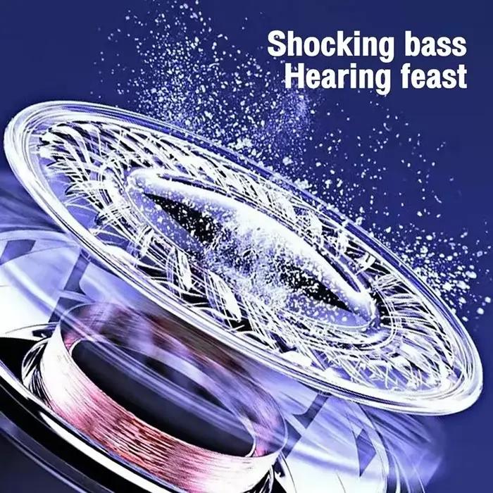 1202 haut-parleurs Bluetooth sans fil maison extérieure Portable petit haut-parleur caisson de basses voiture Audio basse lecteur MP3 système sonore lumières LED