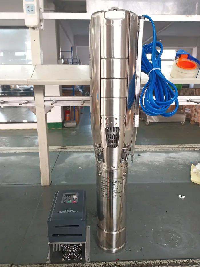 Pompe de puits Submersible avec moteur à énergie solaire de 5