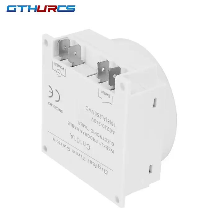 Minuterie électronique numérique CN101A programmable hebdomadaire pour contrôle automatique de l'éclairage ventilateur et systèmes d'arrosage occasions spéciales