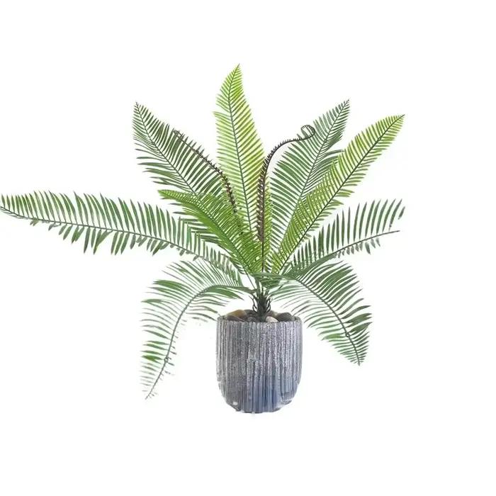 Plantes de fougères artificielles pour la décoration de bureau, simulation de queue adt, grand arbre en fer mauve, feuilles, plastique, plante verte, fleuriste