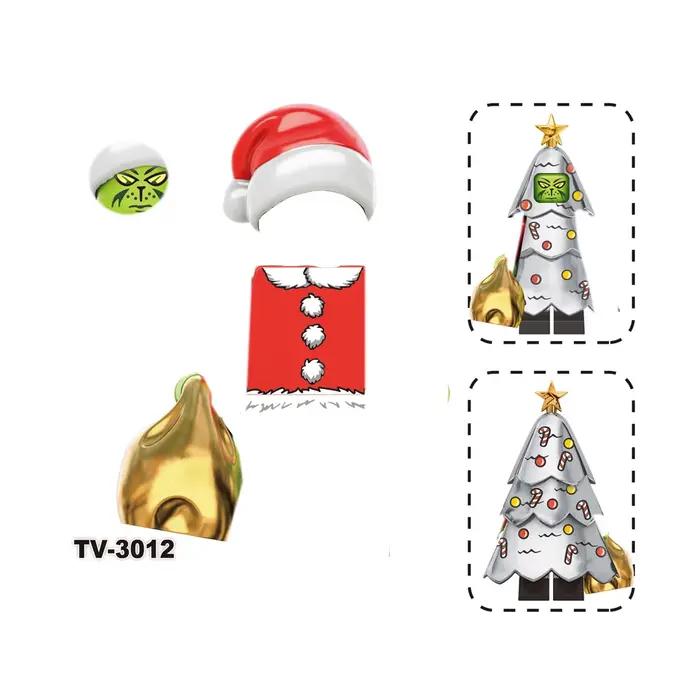 Série de Noël - Mini blocs de construction - Figurines à assembler soi-même - Jeu de rôle - Cadeau de Noël - Jouet