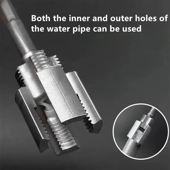 Enfileur de tuyaux PPR/PVC 1/2" et 3/4" – Outil de taraudage à double fonction pour filetage interne et externe