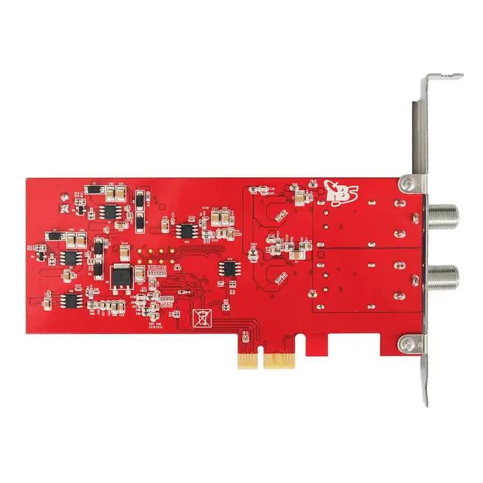 TBS6902 double carte PCIe DVB-S2 2x LNB QPSK BPSK carte de Capture vidéo pour la diffusion de télévision montre et enregistrement des canaux TV Satellite FTA