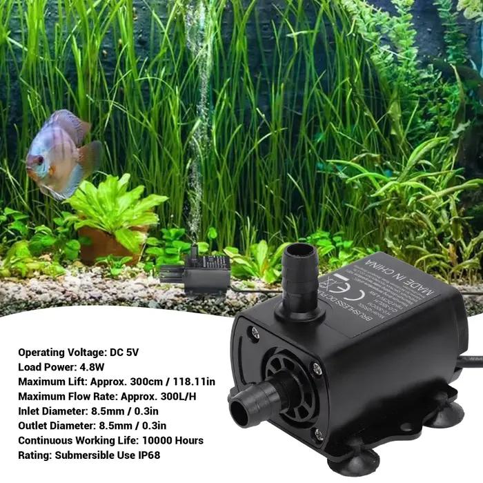 Petite pompe de fontaine Submersible 4.8W IP68
