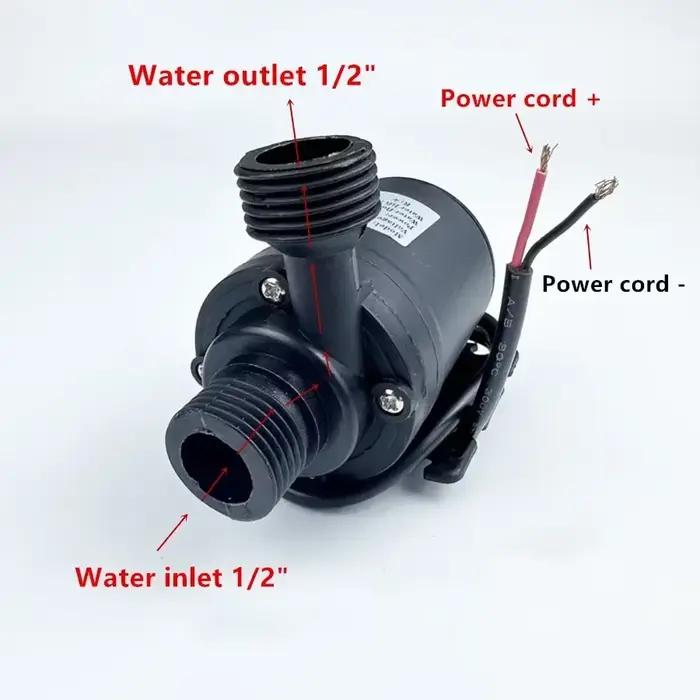 Pompe à eau submersible 12V 800L/H 5m DC24V moteur sans brosse Circulation d'eau pompes à eau solaires pour Touring RV fontaine Aquarium