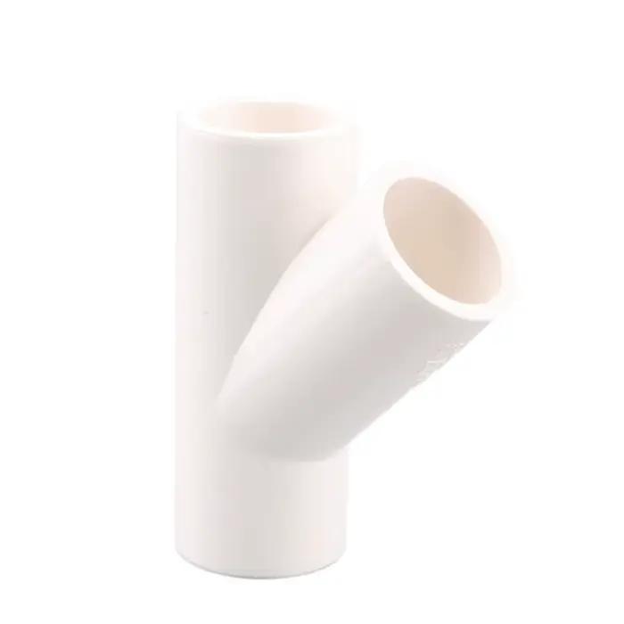 Connecteur de tuyau en PVC blanc