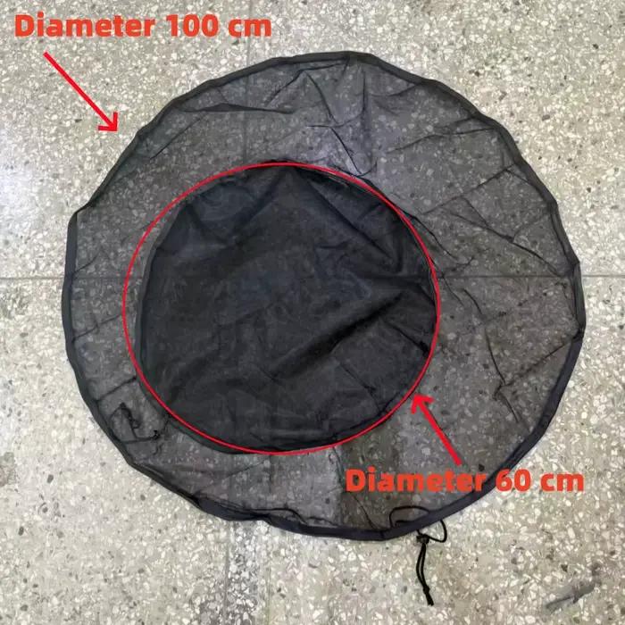Couverture en filet pour baril de pluie