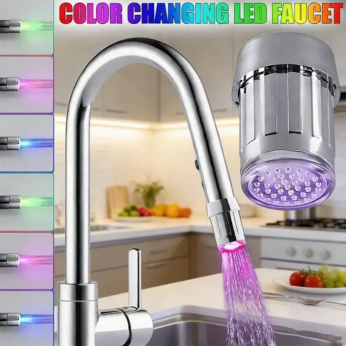 Robinet à capteur écologique avec indicateur LED 3 couleurs