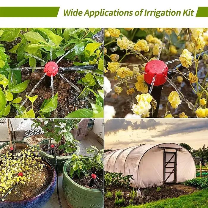 Ajustable à 360° ° Emetteurs goutte-à-goutte 1/4'' - Micro-irrigateurs pour l'arrosage des jardins
