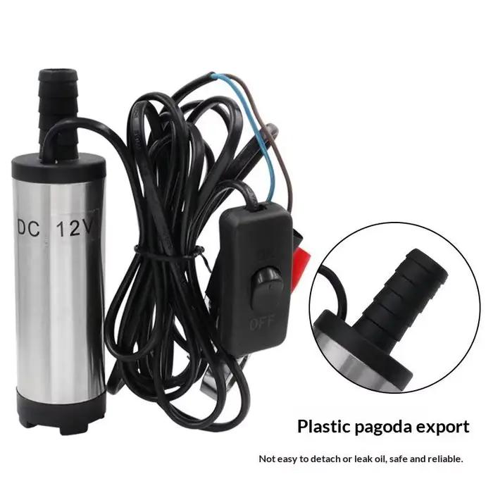 Pompe de transfert électrique submersible 12V pour l'eau et le carburant (huile)