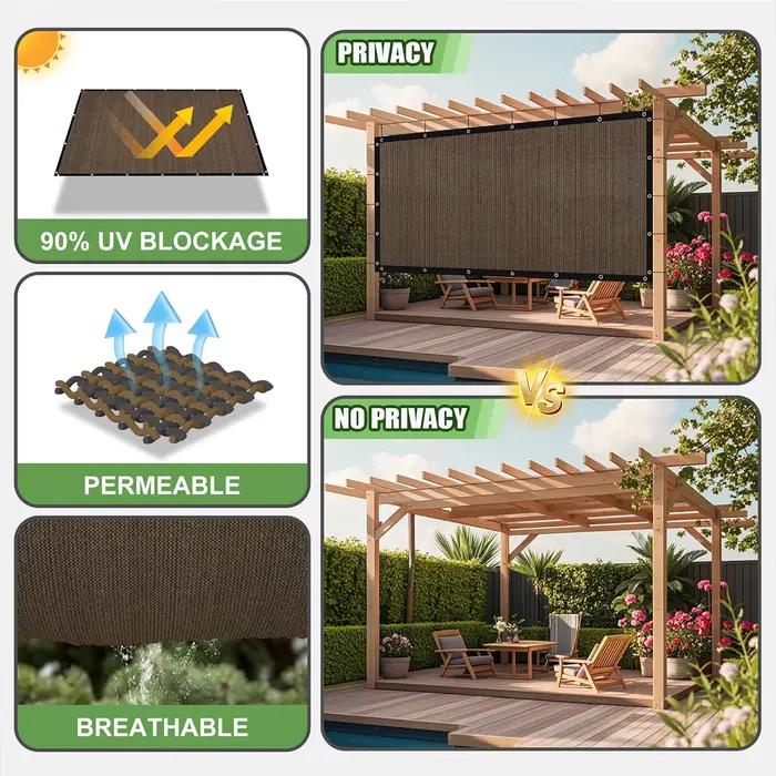 Ombre maille ombre jardin 3x3 auvent complet tissu décoration extérieure fournitures de jardinage couverture voiture parasol clôture ombrage filet Balcon
