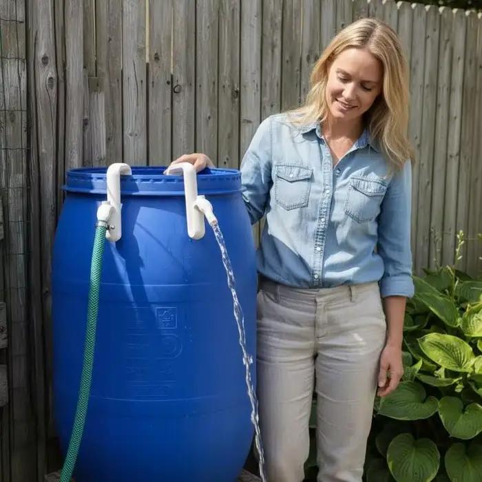 Tuyau de jardin auto-amorçant avec crochet pour siphon