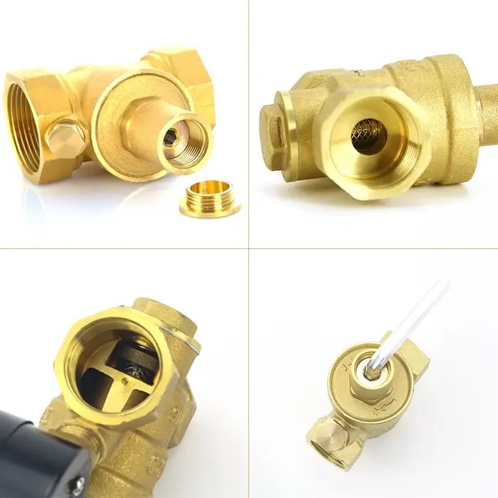 Réducteur de régulateur de pression d'eau en laiton 1/2 "3/4" 16bar DN15 DN20 avec jauge pour Instabilité hydraulique/purificateur