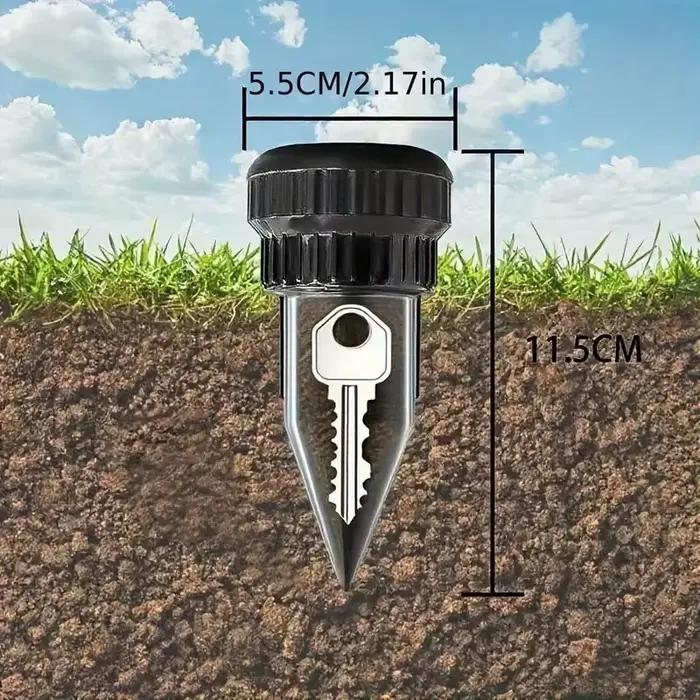 Cache-clé de jardin, arrosoir souterrain réaliste