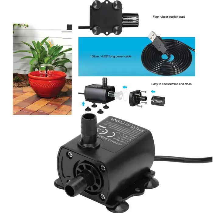 Pompe à eau Submersible DC 12V 10W 0-400L/H Micro