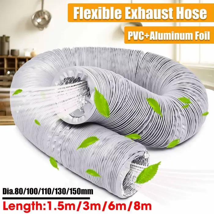 80mm/100mm/110mm/130mm/150mm climatiseur Portable tuyau de ventilation d'échappement Flexible