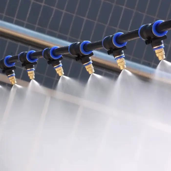 Système d'arrosage de buse d'atomisation en laiton de tuyau de 30-5M 5/8mm pour le refroidissement par pulvérisation de brume de plantes de légumes de jardin