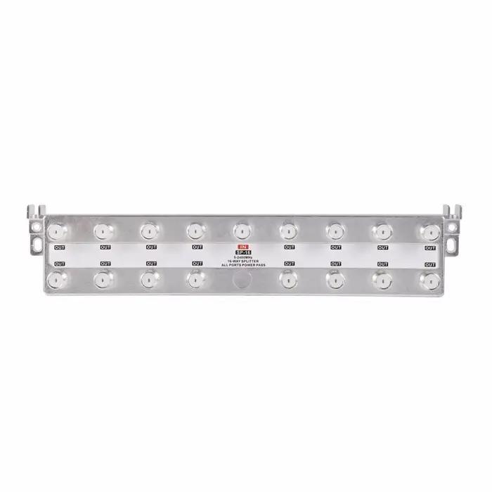 Répartiteur Coaxial Power Pass pour télévision à 16 voies, câble Satellite RG6 RG59, 5-2400MHz