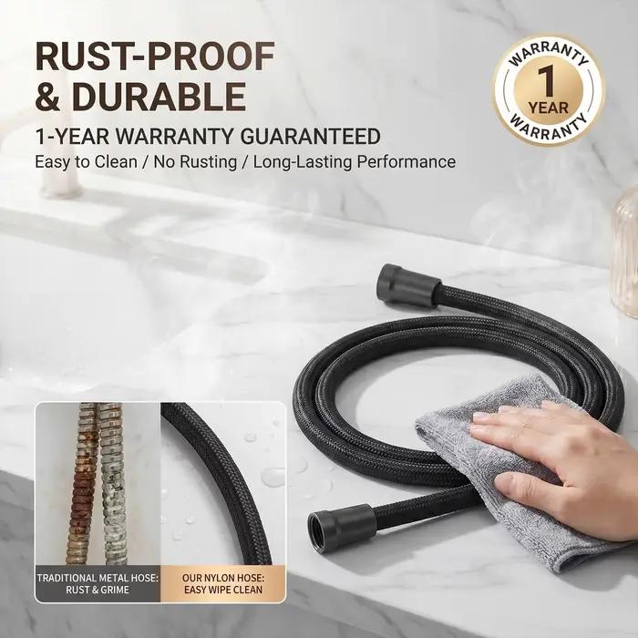 Tuyau de douche en nylon anti-torsion