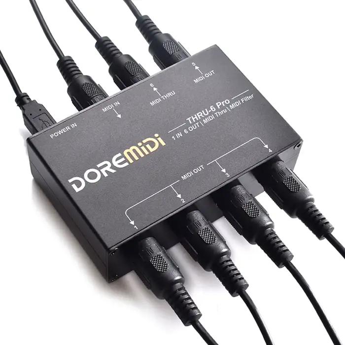 Répartiteur Midi Thru 6 Pro 1 en 6 sorties avec filtre