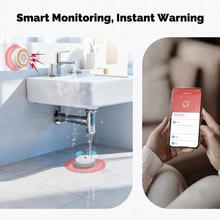 Détecteur de fuite d'eau intelligent MOES Tuya ZigBee