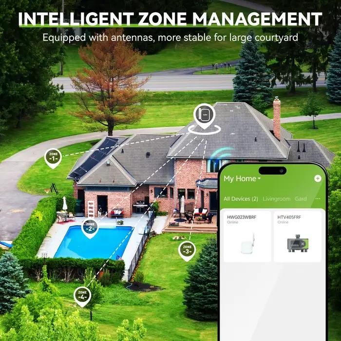 Minuterie d'eau WiFi 4 Zones
