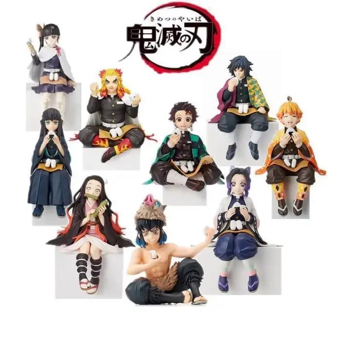 Figurine de riz de haute qualité, dessin animé Demon Slayer, assis manger, tous les styles, Tanjirou Nezuko Kyoujurou Tengen Tokitou Muichirou
