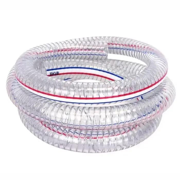 Tuyau de plomberie en PVC souple Transparent de haute qualité avec pompe à eau en fil d'acier Tube Flexible