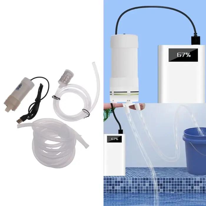 Pompe à eau auto-amorçante D0AD avec alimentation USB pour vidanger l'eau stagnante des balcons engorgement
