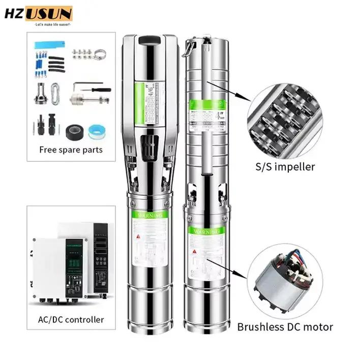 Pompe Submersible à moteur solaire hybride pour puits profond de 150M