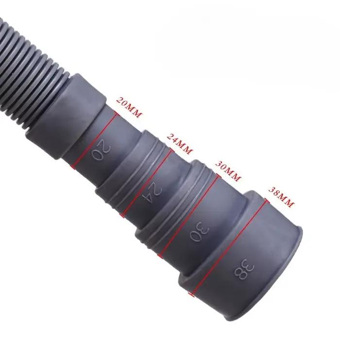 Tuyau d'extension de vidange pour machine à laver et lave-vaisselle de 80/100/250 cm avec colliers de serrage –