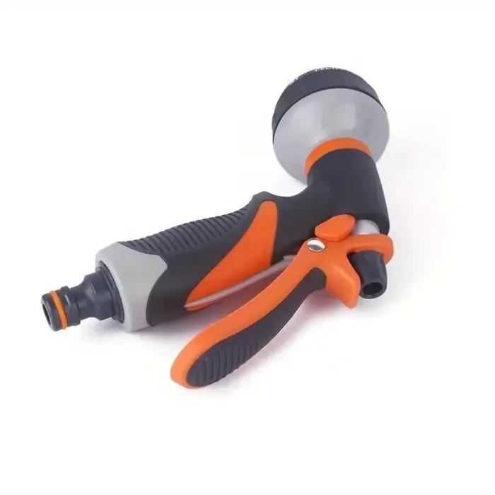 Buse de tuyau d'arrosage en ABS avec adhésif TPR pour arrosage de jardin et lavage de voiture, multi-fonctionnelle et résistante à la corrosion