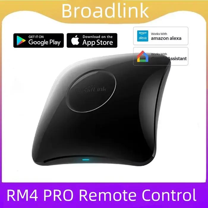 Télécommande intelligente Broadlink Rm4 Pro pour maison connectée Wifi IR RF, compatible avec Alexa et Google Home