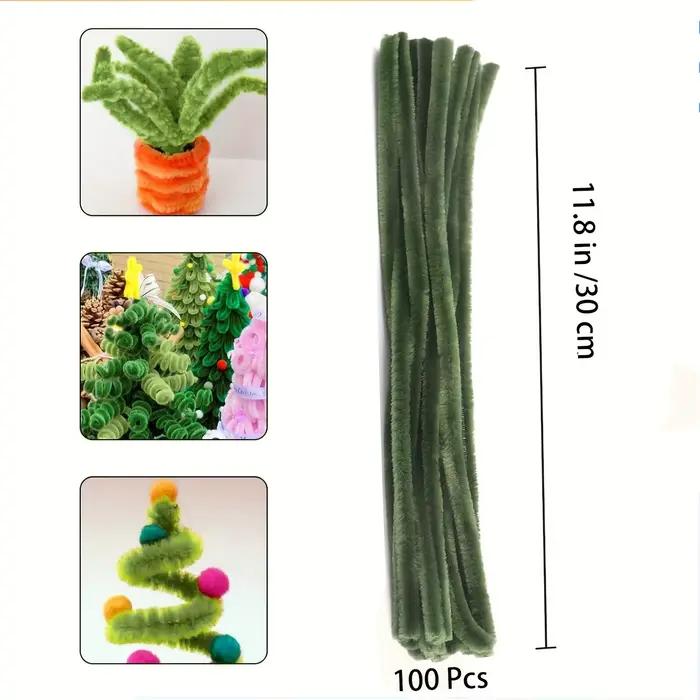 100 pièces de nettoyeurs de tuyaux verts