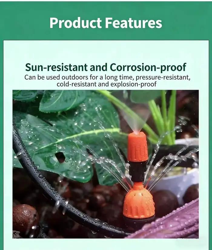 Tuyau d'arrosage noir en PE résistant à la pression pour jardin