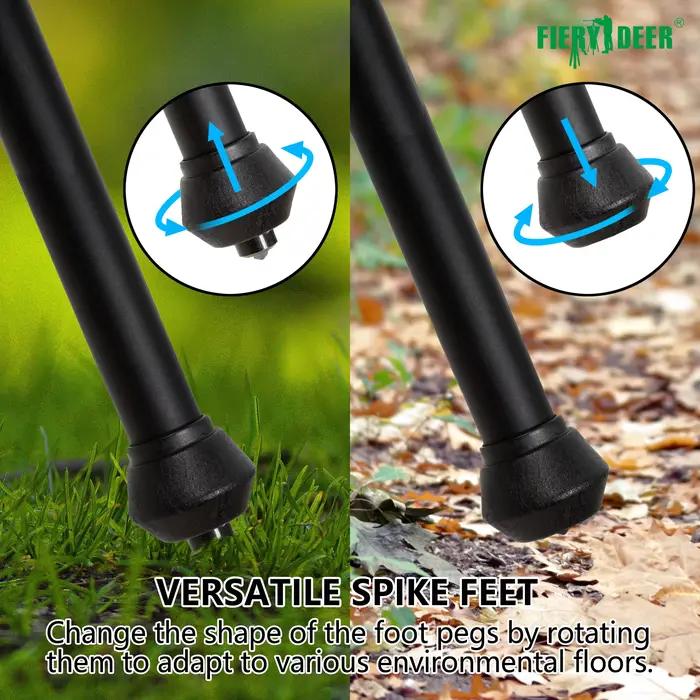 FIERY DEER-Bâton de tir sur trépied Gen5 pour la chasse, assistance de tir sur trépied, fonction commandée en un clic, rotation à 360 °, V-YOtt