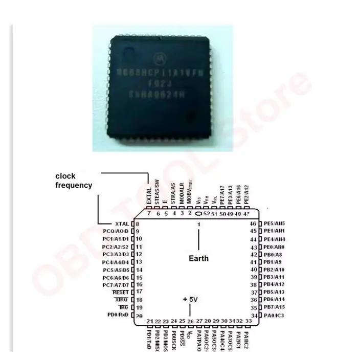 Programmateur de test de l'éprom fuchsia ECU, simulateur SMD, prise de résistances, outil de diagnostic de voiture, logiciel de fichier, guide d'étude de cours technique de réparation