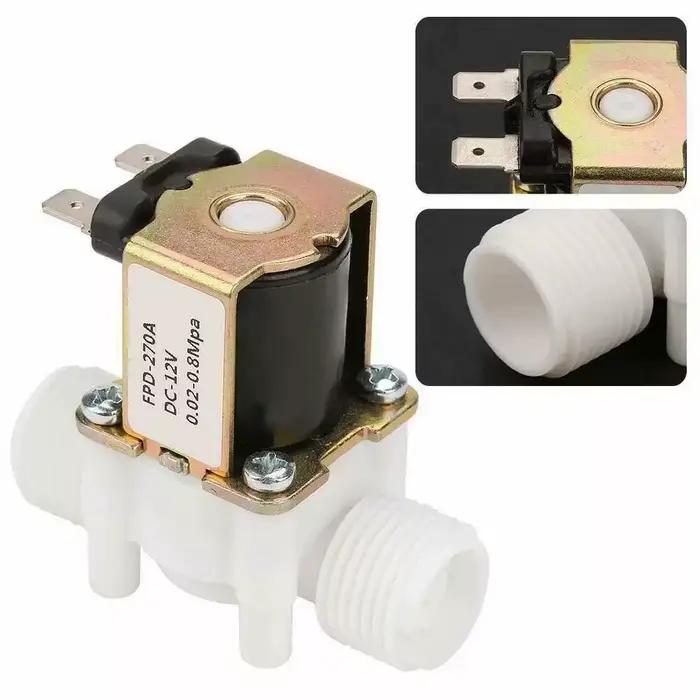 Vanne solénoïde en plastique 1/2 pouce 12V 24V 220V