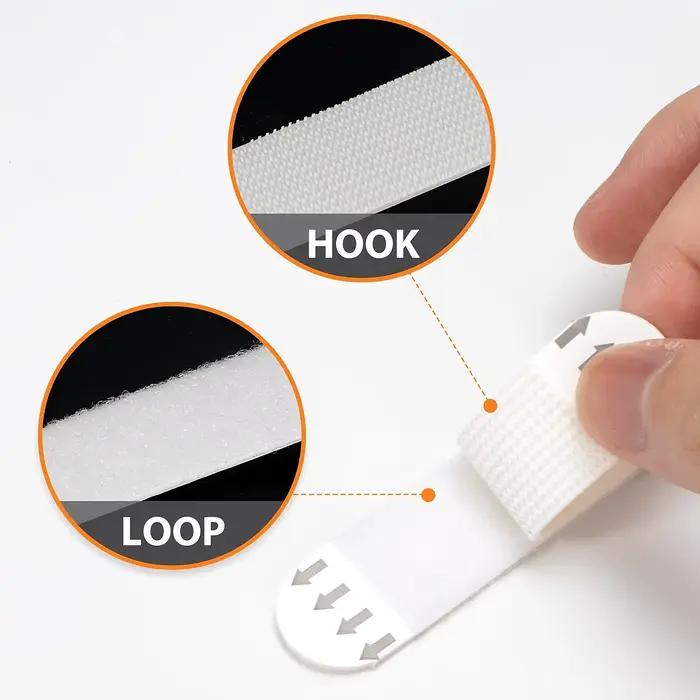 Bandes de suspension pour tableaux robustes, 12 paires de crochets pour toiles sans clous, autocollants pour cadres photo, suspension de tableaux sans clou