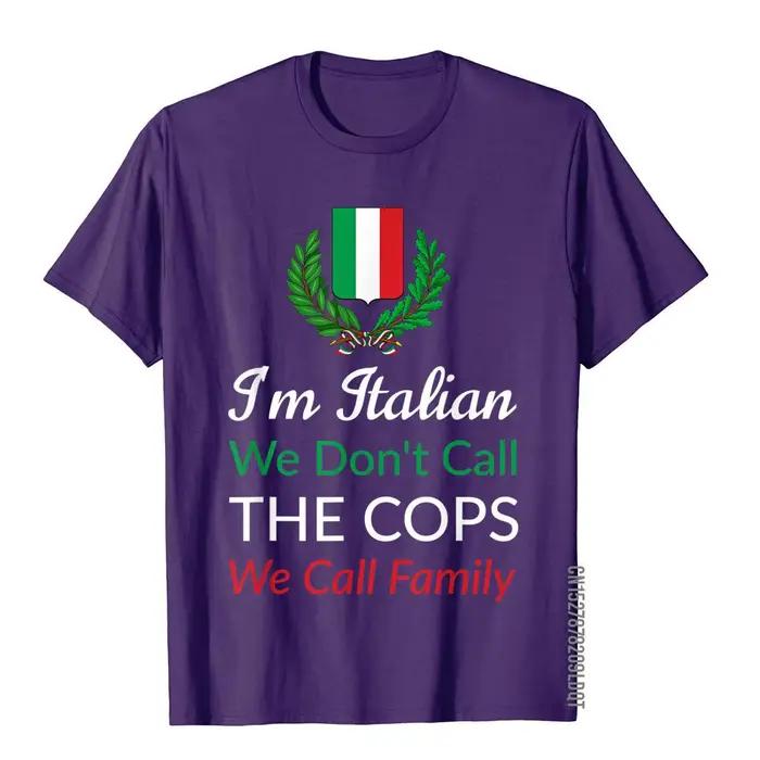 T-shirt humoristique en coton pour homme, Je suis italien, Italie Mafia, Moto Biker, Y-Shirt, Hip Hop Brand