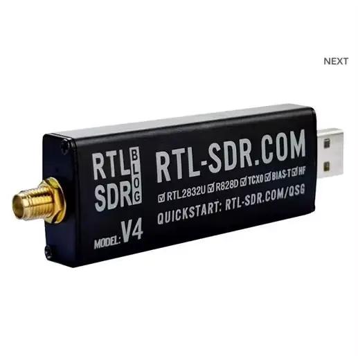 RTL-SDR Blog RTL SDR V4 R828D RTL2832U 1PPM TCXO SMA RTLSDR Radio définie par logiciel (Dongle uniquement) Récepteur SDR