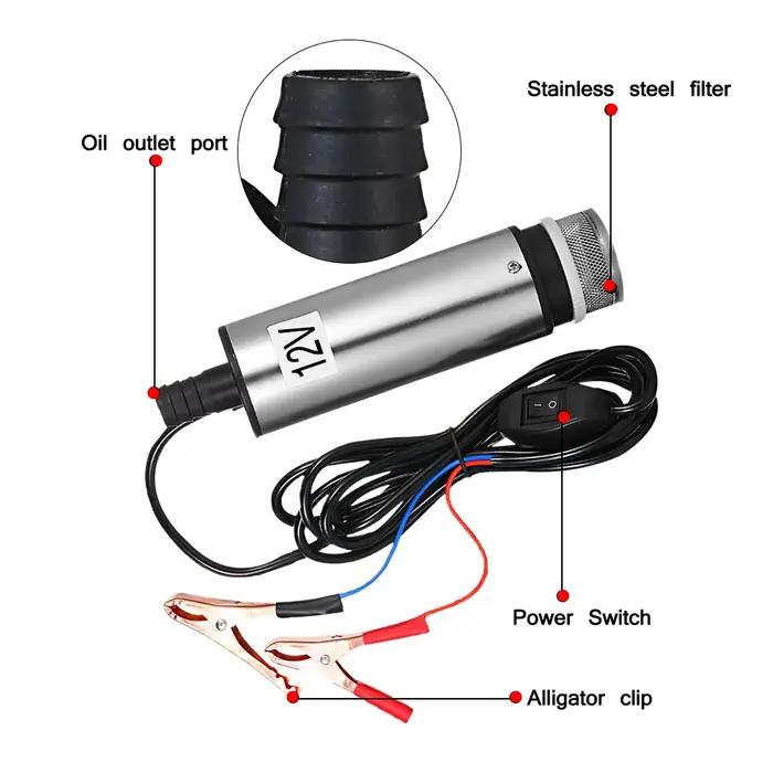 Pompe Submersible DC 12V/24V pour pomper l'huile et l'eau