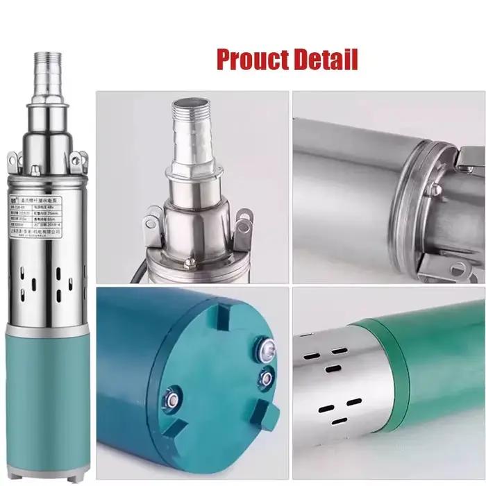 Pompe de puits solaire en acier inoxydable