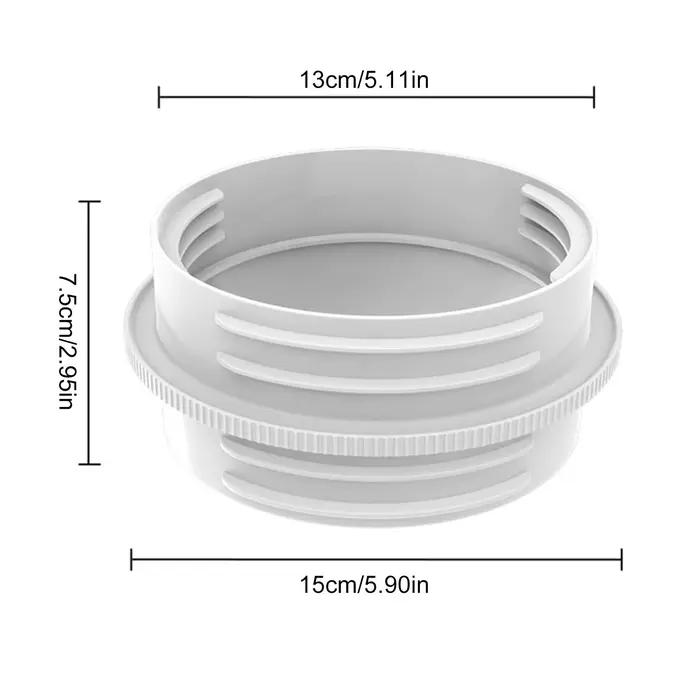 Connecteur de tuyau d'échappement de climatiseur Mobile ABS 13/15CM